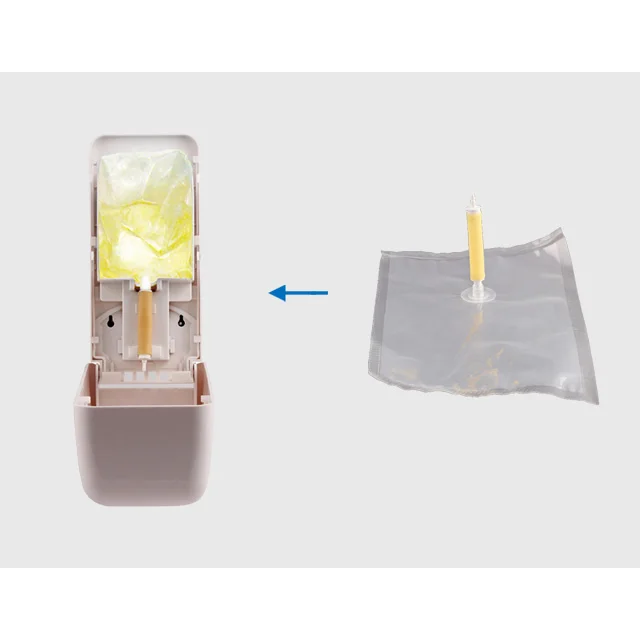 Bathroom smart wall mount plastic 800/1000ml disposable soap bag toilet seat sanitizer dispenser