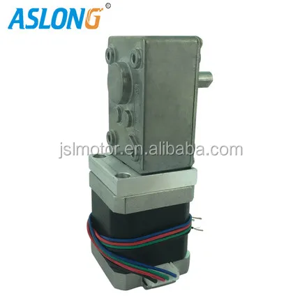 A5840-42BY Worm Stepper  Gear  Motor With 1.8 Degree 2phase 4wires stepping gear motor hubing gears reductor factory supply