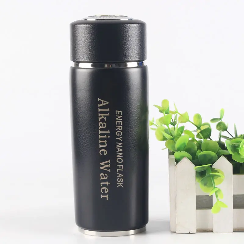 Healthy Alkaline Water Bottle 380ML Dual Filter 4 Colors Nano Bottle Energy Flask High PH Quality