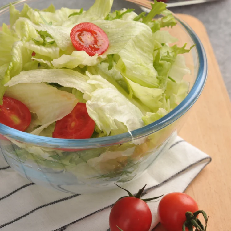 2020 hot sale oven use glass mixing bowl microwave bowl with lid