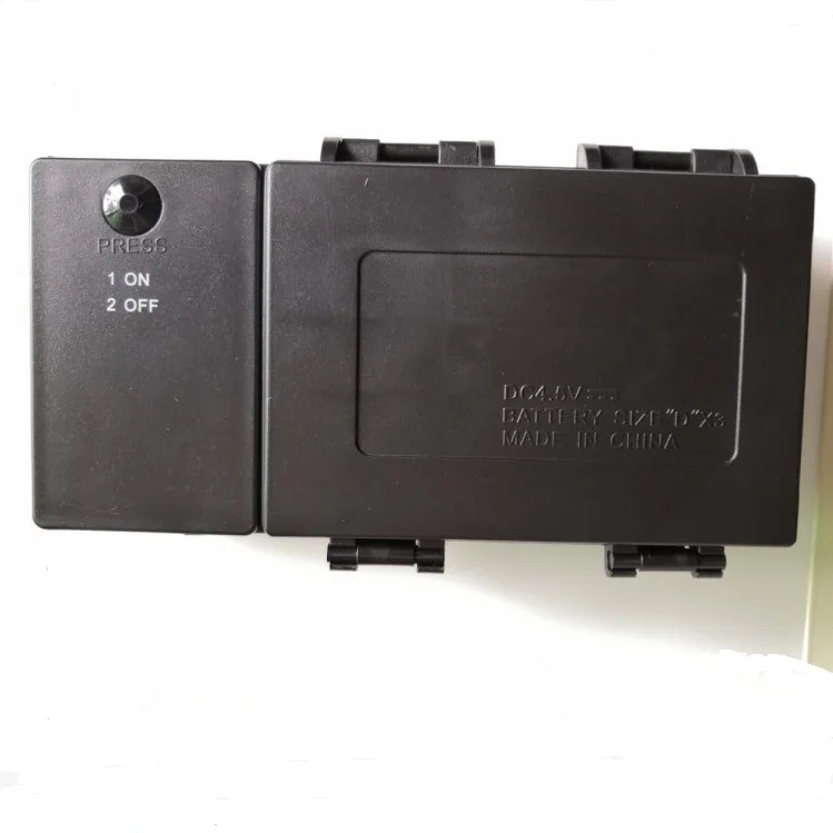 4.5V Plastic Waterproof 3 x D Size 3D Cell Battery Holder with Cover & Switch JST Connector DC plug
