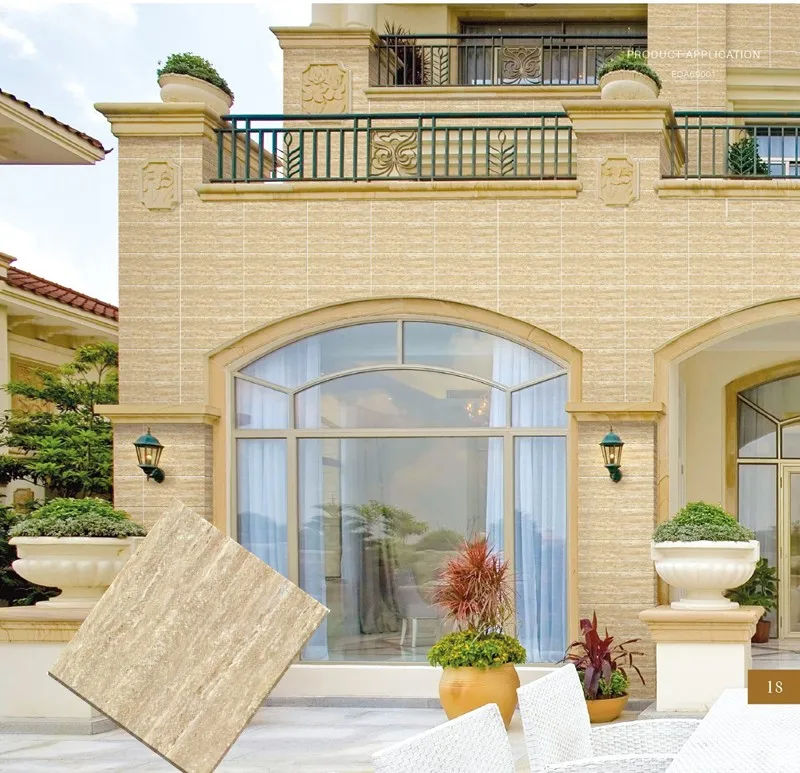 External Porcelain Modern Exterior Tiles Glazed Rustic Tiles for Villa Exterior Interior Wall Decoration Matte E & F Building