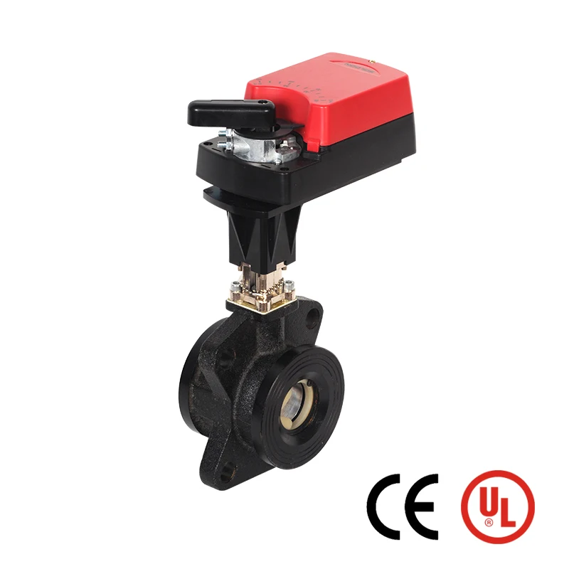 Two way Electric Control Ball Valve with damper actuator DN15