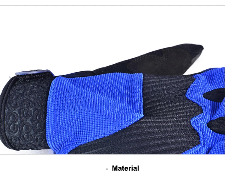 Black Leather Mens Cycling Gloves Bicycle High Elasticity Motorbike Winter  Lycra Riding Gloves