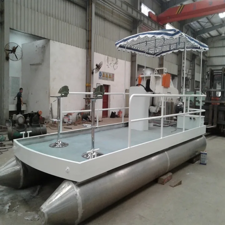 Heavy duty pontoon boat with hardtop aluminum manufacturers price