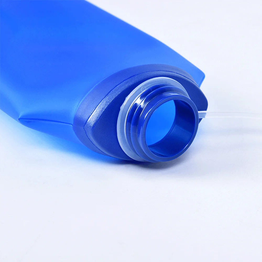 BPA-Free Soft Flask Collapsible Leak Proof Silicone Portable Water Bottle for Sports Traveling Marathon Running Hiking Cycling