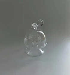 Elegant Clear Glass Cake Stand With Dome Cake Cover