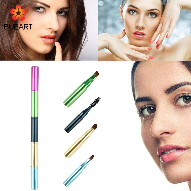 BUEART 2018 новый дизайн портативные многофункциональные мини 4 в 1 выдвижные кисти для макияжа