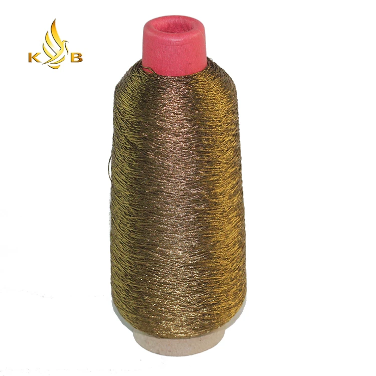 Polyester metallic yarn lurex yarn