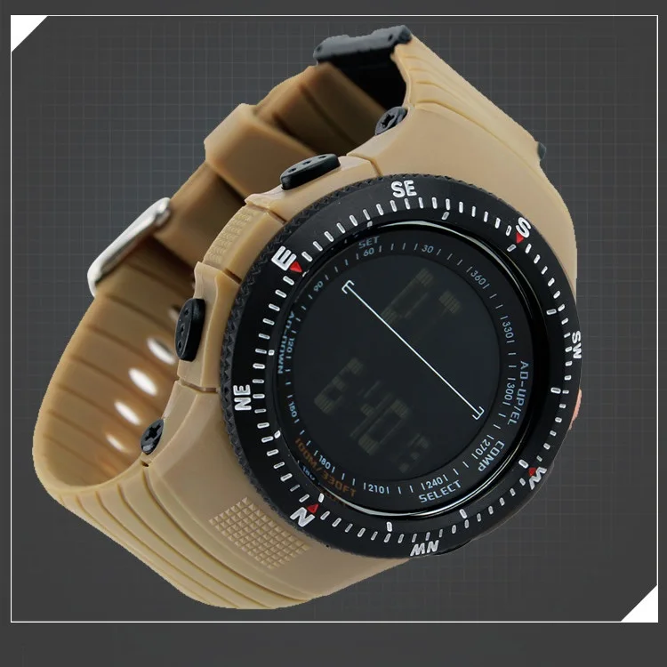 Крутые мужские часы в армейском стиле, военные большие водостойкие часы, часы в стиле скини