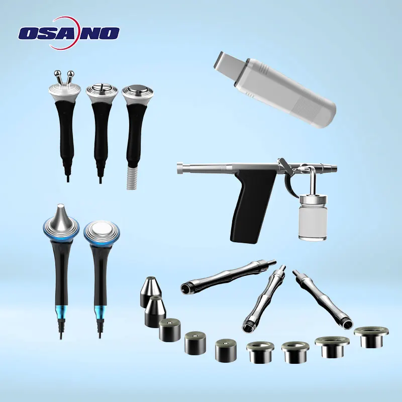 OSKIN women use portable BIO lifting skin massage RF cryo therapy facial beauty device