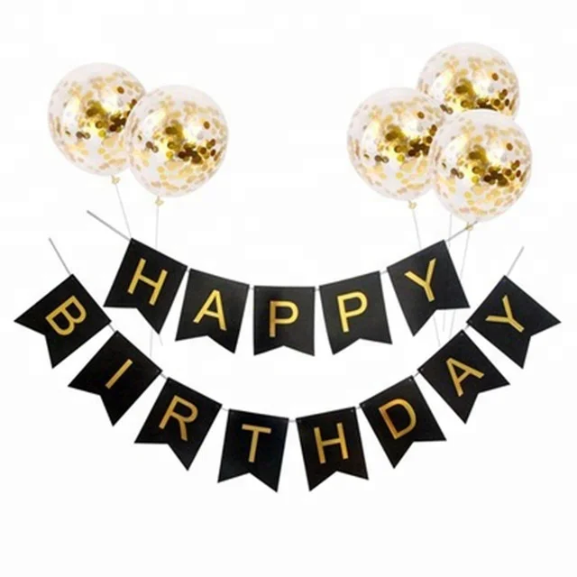 
Party decoration supplies children kids birthday party decoration balloon Bunting banner sets 