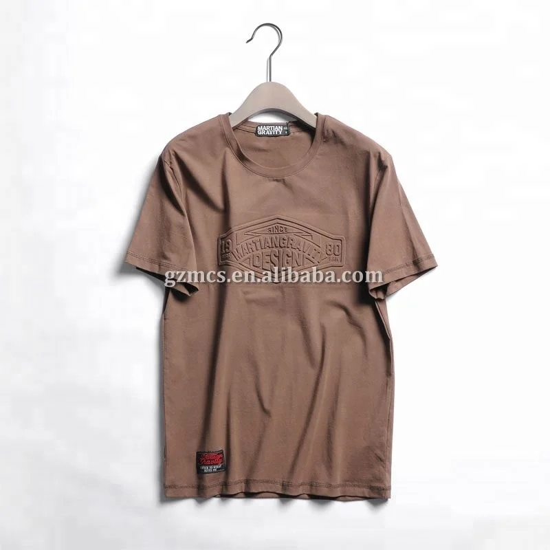 
High Quality 3D Air Press Logo 100% Cotton Blank T-shirts Summer Tee Top Stock Clothes Wholesale 