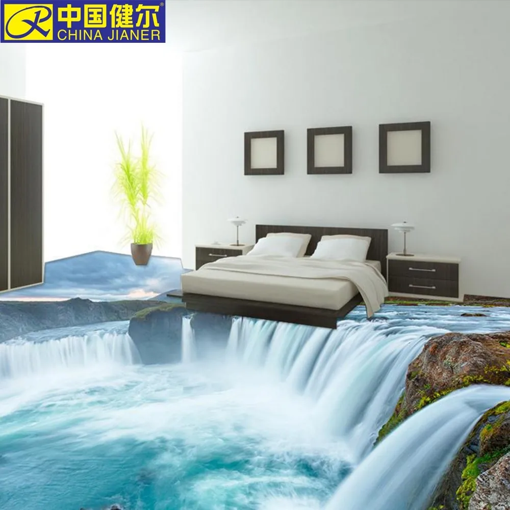 3D PVC commercial flooring