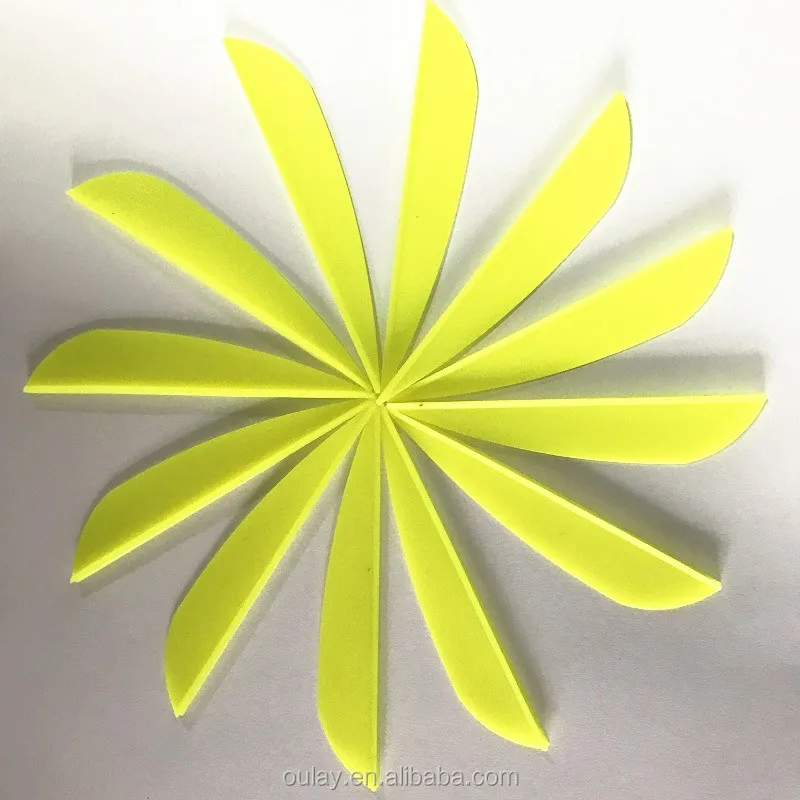 1.75 inch  2 inch  2.5 inch  3 inch 4 inch and 5 inch Parabolic TPU Plastic Vanes For Bow And Arrows