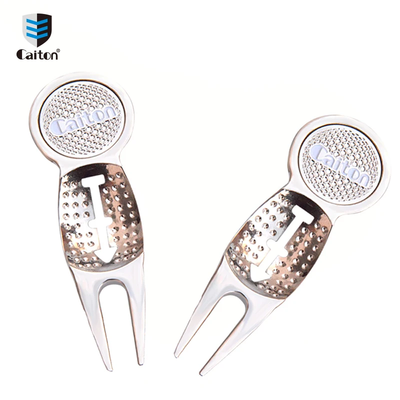 Caiton  Ball Marker Ball Liner Plus Golf Repair Tool Pitch Fork golf divot tool