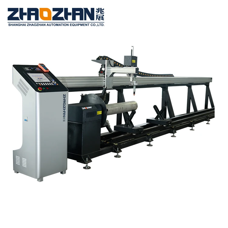 CNC Plasma Pipe Cutter 2 Axis automatic pipe cutting machine