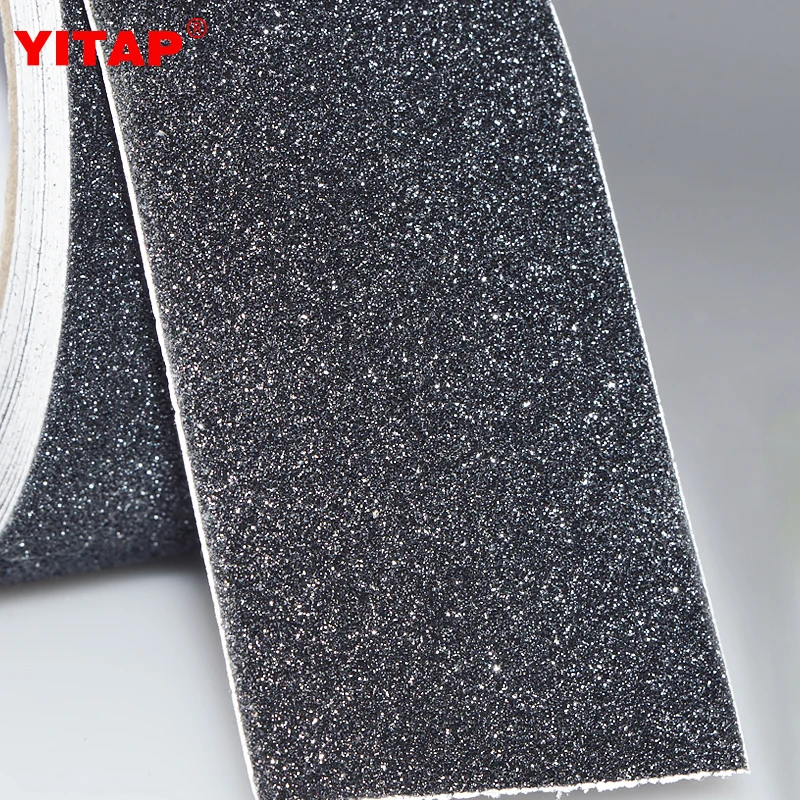 Waterproof Black High Rubber Adhesive Backed Grip Anti Slip Tape Black