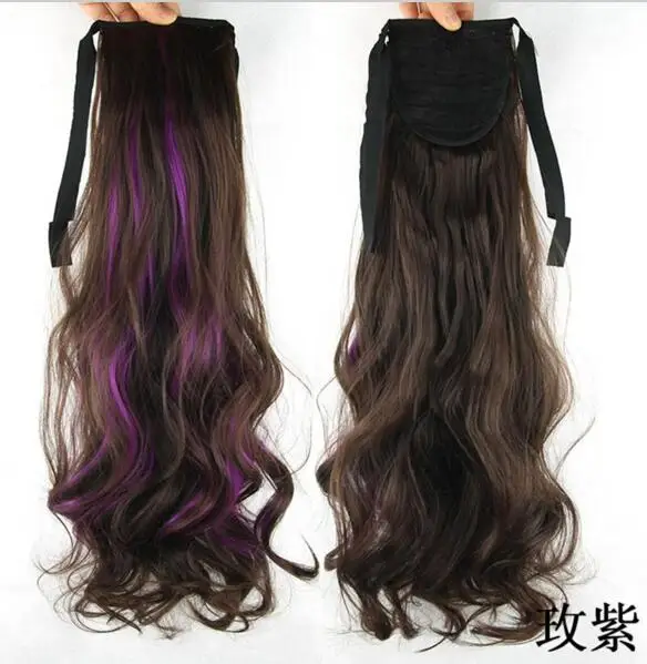 
Wholesale price factory hair extension synthetic hair wigs High temperature fiber Ponytail curly hair 