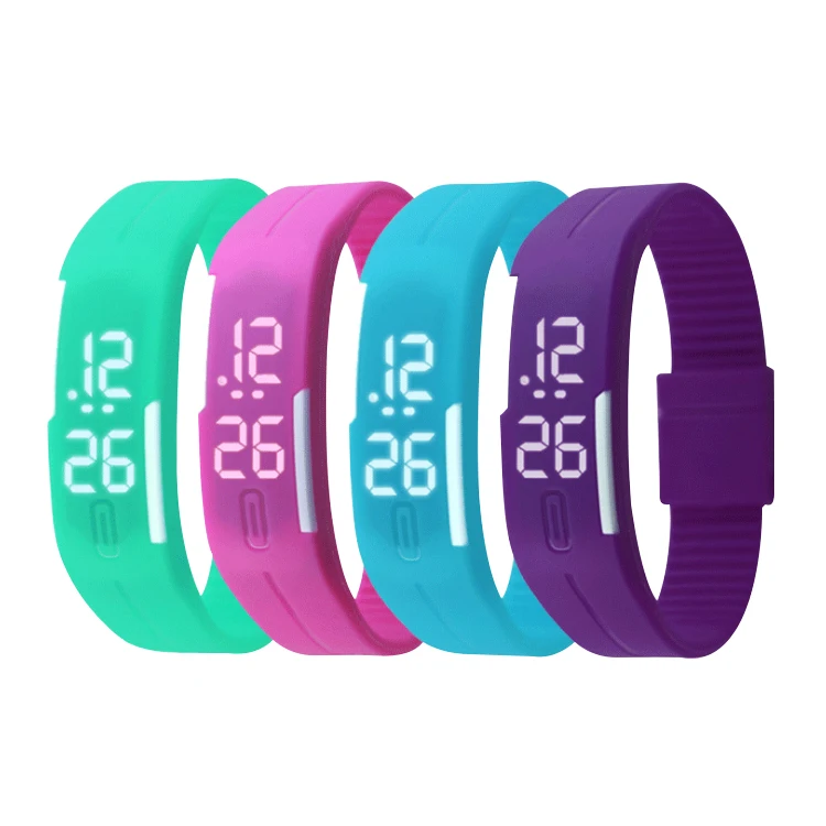 
Лидер продаж Amazon, многоцветные силиконовые резиновые светодиодные цифровые наручные часы, тонкие резиновые часы, силиконовые спортивные часы  (1600149701842)
