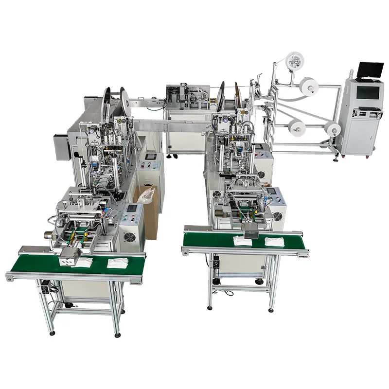 
automatic 3 ply disposable medical edge is wrapped outer face mask making machine one to tow two 