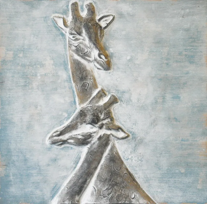 Chinese Popular Handpainted Animal Artwork 3D Oil Painting On Canvas