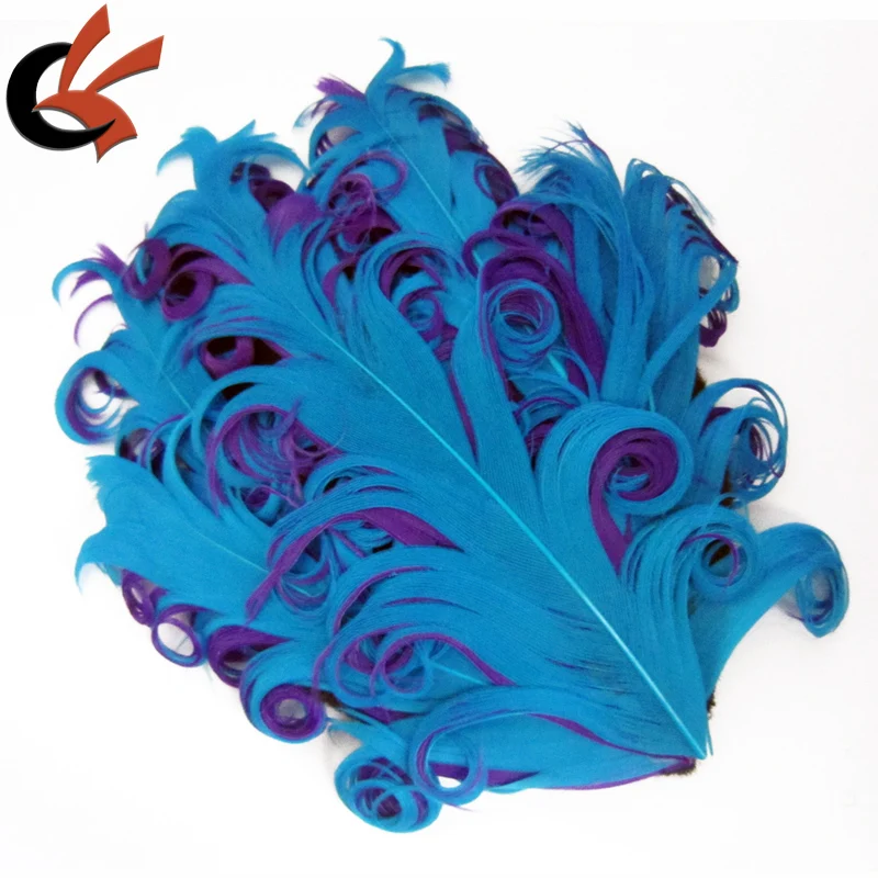 Headband Colorful nagorie curly goose feather pad