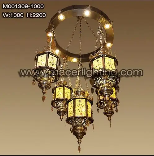 Hanging decoration beautiful brass chandelier lighting in dubai