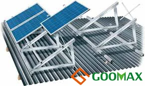 Goomax 1MW solar power plant mounting structures, solar racking