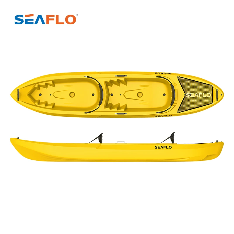 Professional Polyethylene Double kayak People Plastic fishing Tandem kayak