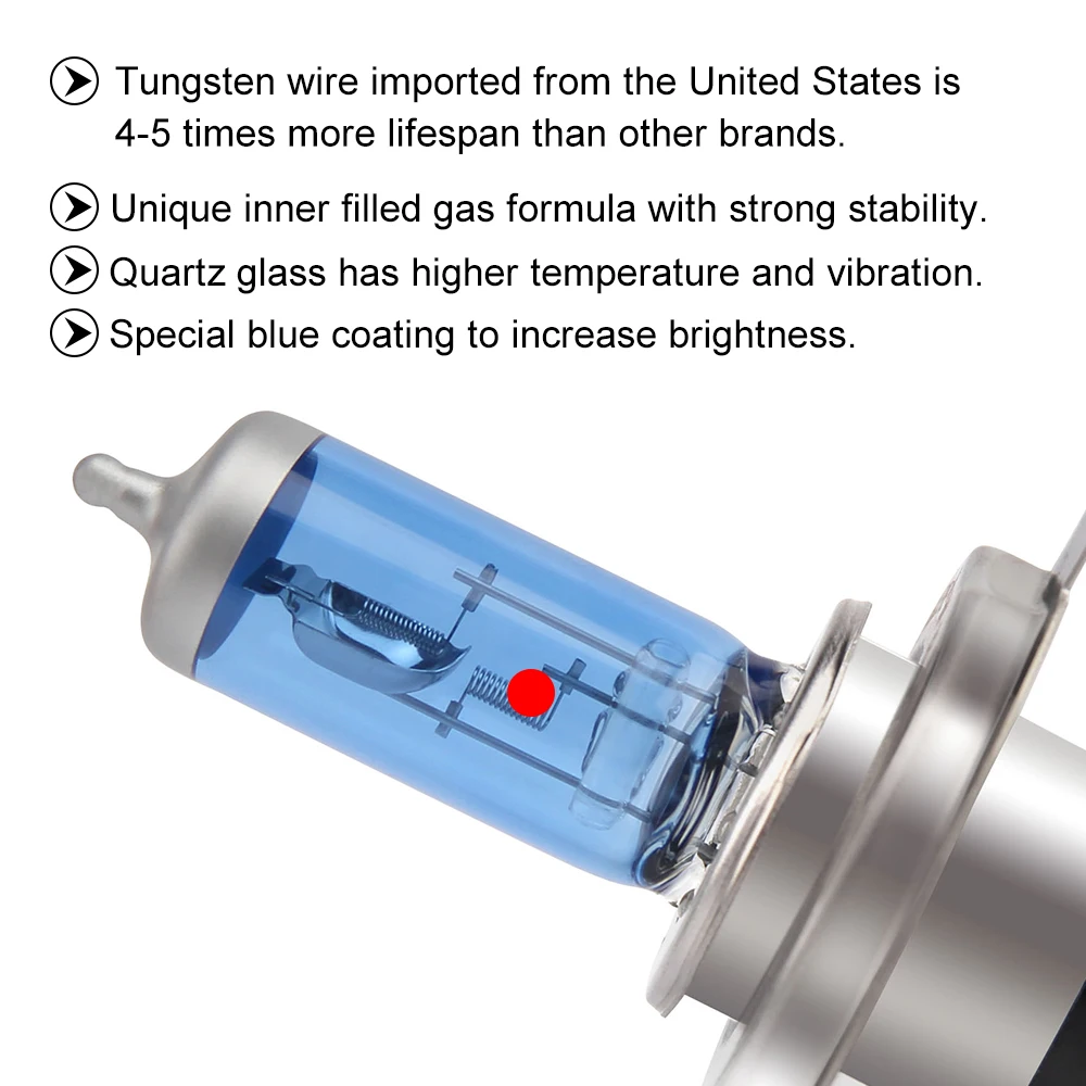 Cheap Replacement Car Auto Halogen Lamp 9005 H7 H4 Halogen Bulb