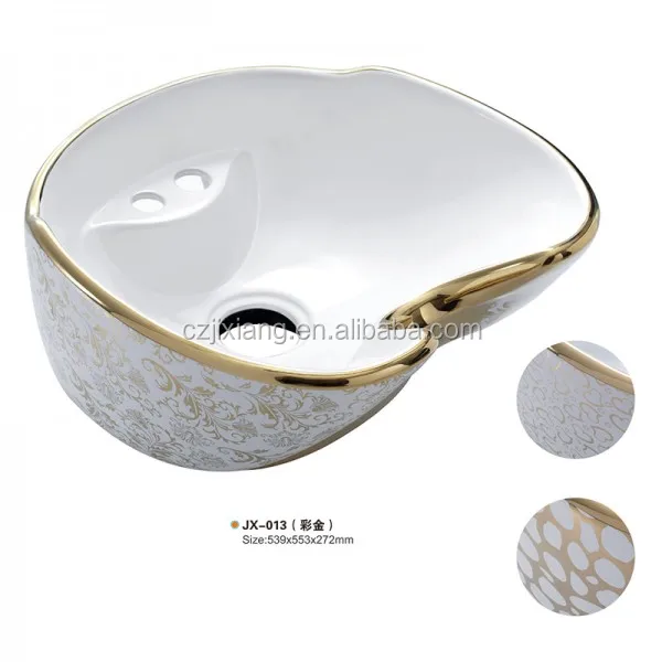 JX013 Luxury Ceramic Hair Salon Wash Basins