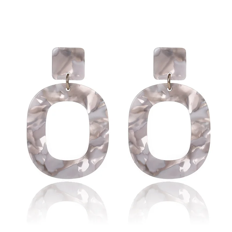 Wholesale accessories jewelry  exaggerated geometry  acetate and plate wild jewelry for women