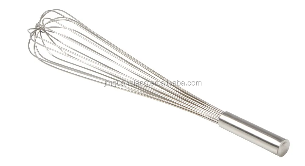 Kitchen Mixing Tools 10 Inch Stainless Steel french whisk piano whisk wire whip With Spring Handle
