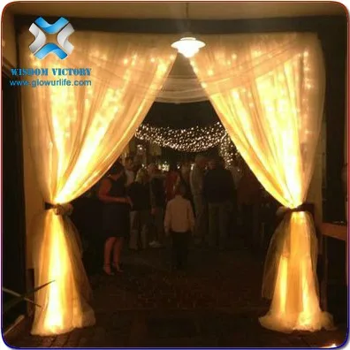 3M Outdoor/Indoor Led Light Curtain Professional Led Christmas Curtain Waterfall Lights Stunning AC LED Curtain String Lights