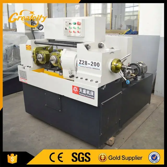Steel bar thread rolling machine high speed flat dies thread making machine tie rod threading machine
