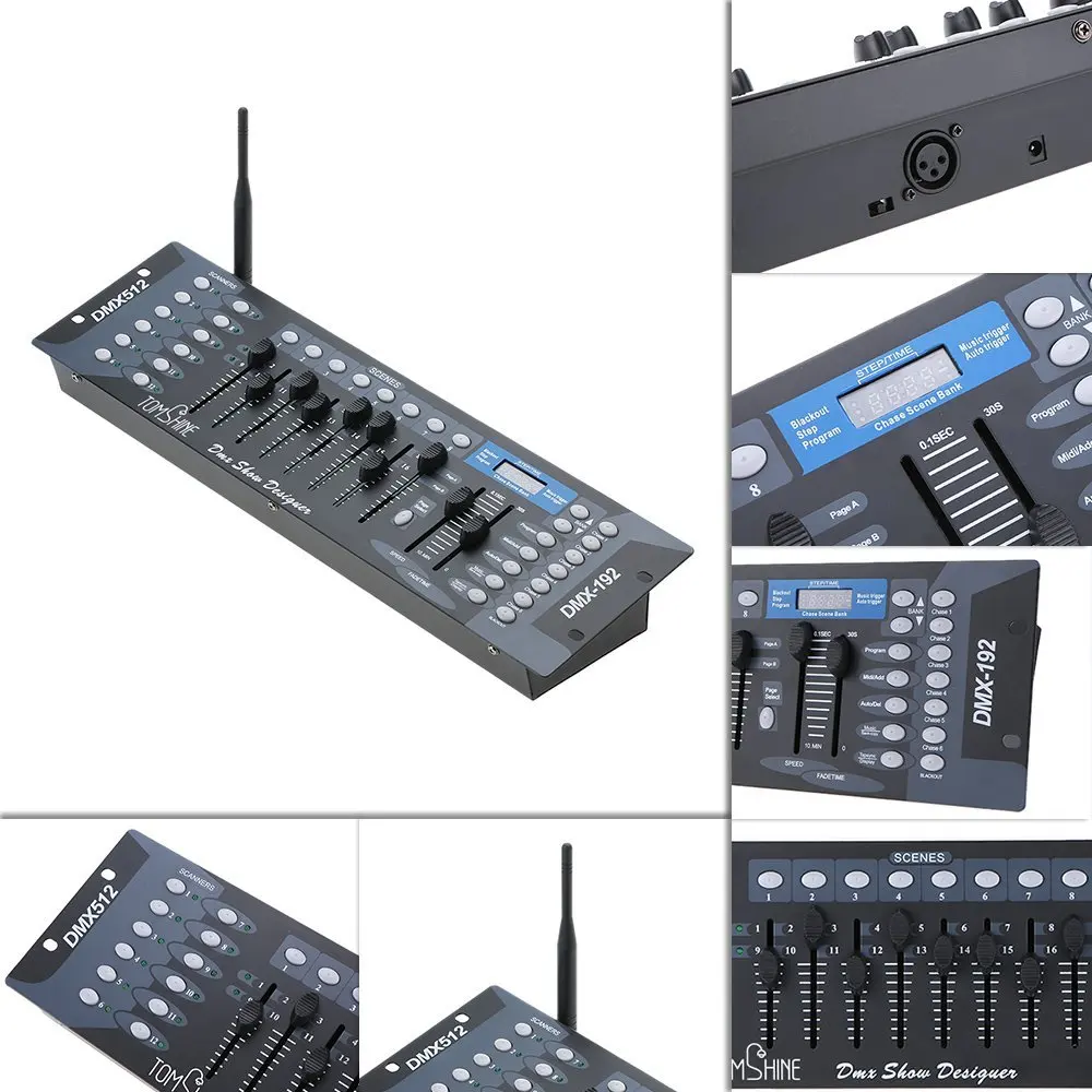 On Sale Wireless DMX512 Console Stage Dimmer DJ Lighting DMX Controller Wireless DMX With 192 Channels
