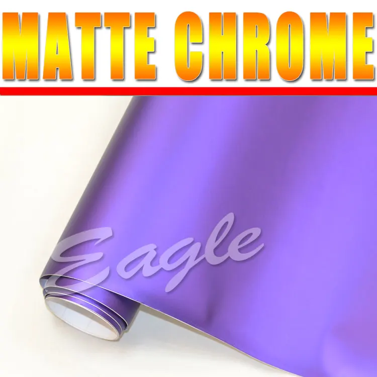 фиолетовый металла матовой виниловой/1.52x 20 м в и бесплатная доставка матовый