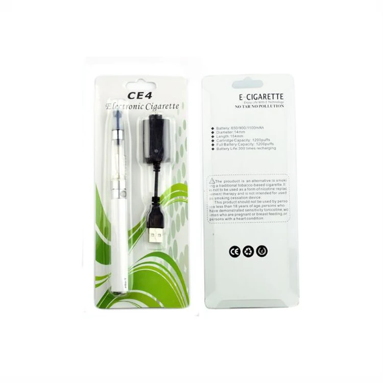 
Electronic Cigarette E Cigarette eGo ce4 starter kit Ego Clear Cartomizer blister card 