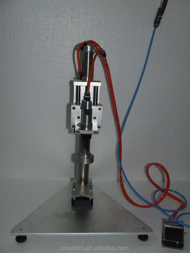 
(Free shipping, 2pcs) Benchtop Pneumatic Screw Capping Tightener (Desktop Pneumatic screw capping machine, pneumatic capper) 