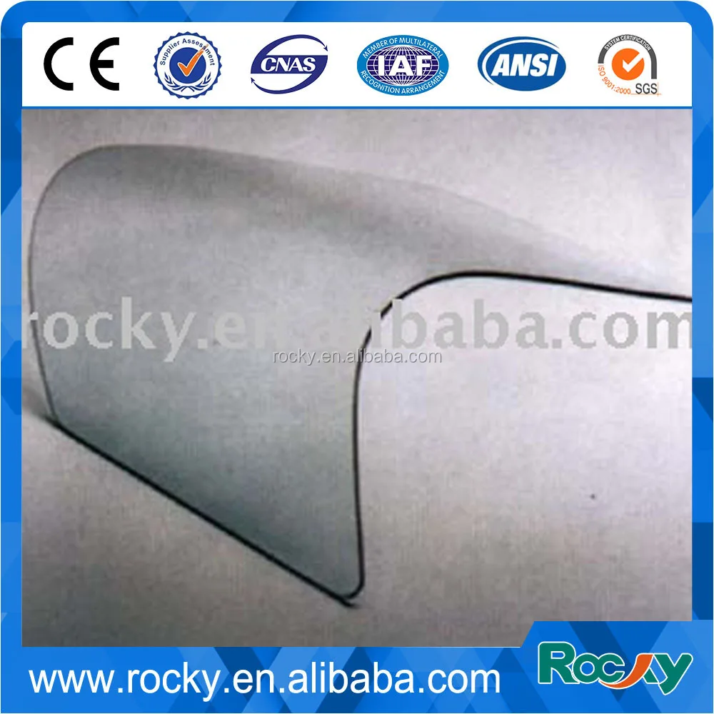 
Qingdao Rocky high quality best price 3mm-19mm thickness curved glass shelf 