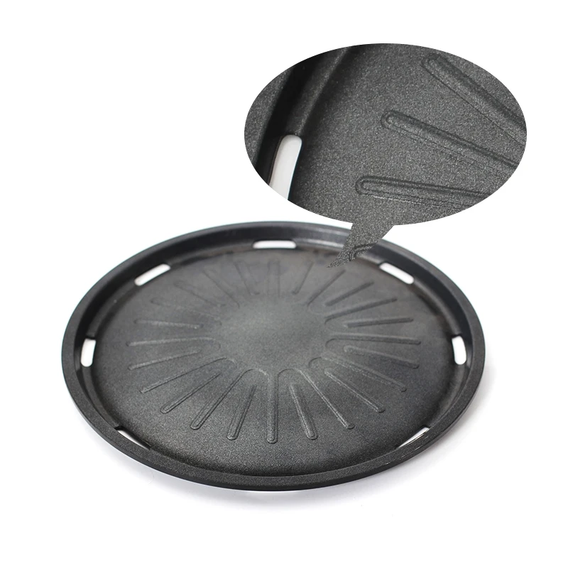 Оптовая продажа антипригарная круглая Корейская тарелка для гриля и