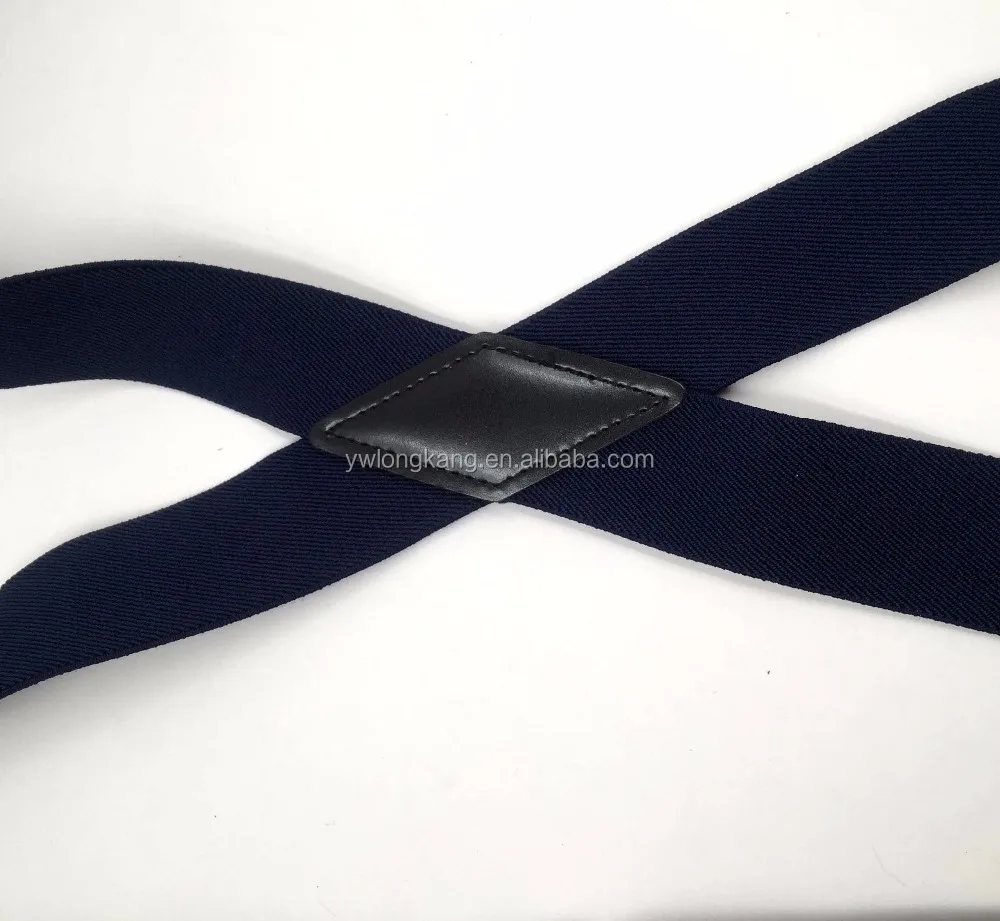 
Navy blue color X back braces suspenders 3.5cm suspenders 