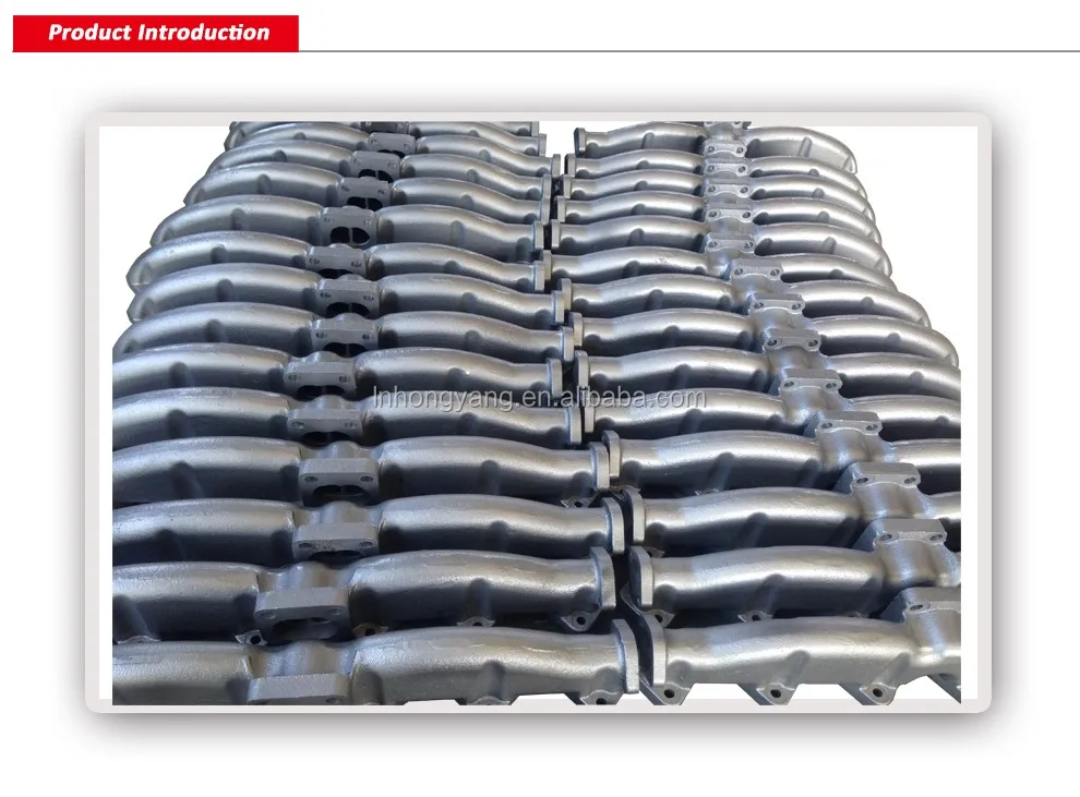 
with long service life parts cast iron car exhaust manifold 