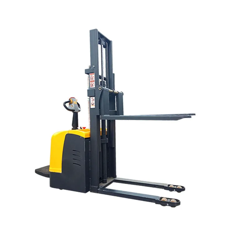 1.5 ton stacker electric price forklift truck hydraulic stacker pallet for hot sale Standing and driving full electric stacker