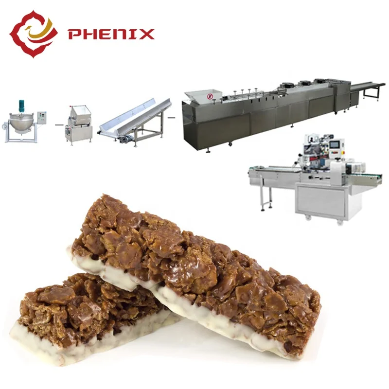 Full automatic peanut brittle cutting machine/chocolate bar productino line/peanut brittle cereal bar forming machine