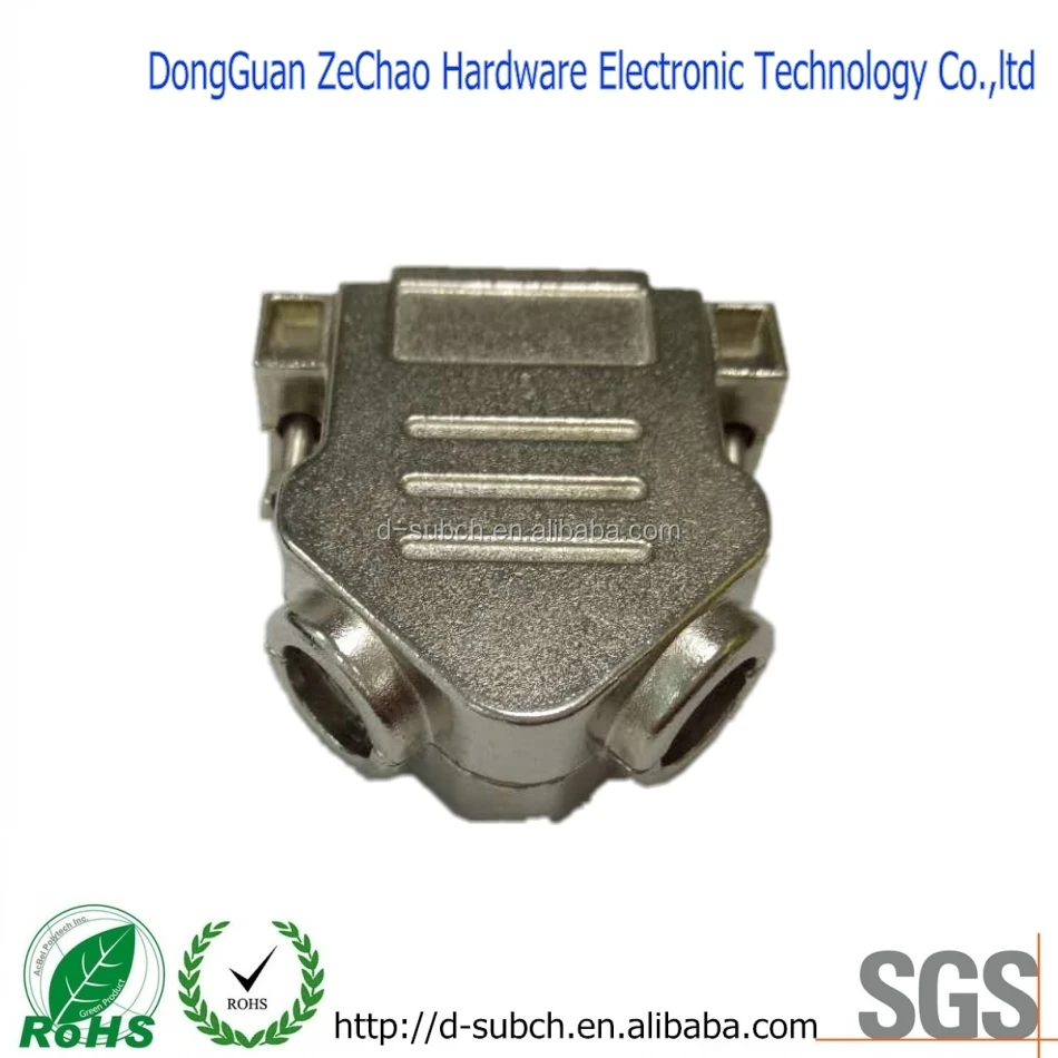 Vga Metal Hoods 9 Pin D-sub Connector Cover 45/75 Degree Cable Outlets