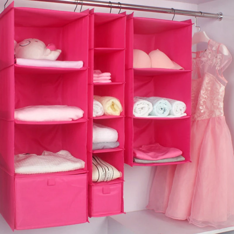 4 shelf hanging closet organizer for clothes closet hanging bag organizer