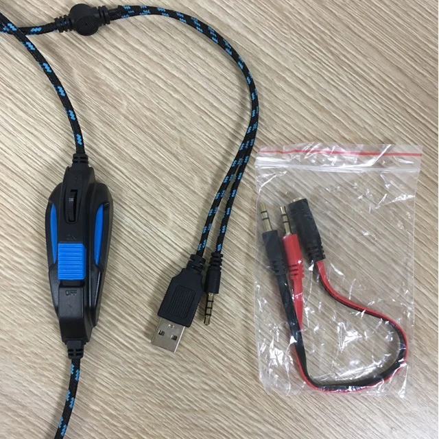 SATE (AE-368C) New 3.5mm Camouflage Game Headset Professional Gamer Stereo Head-mounted Headphone Computer Earphones for PS4 PS3