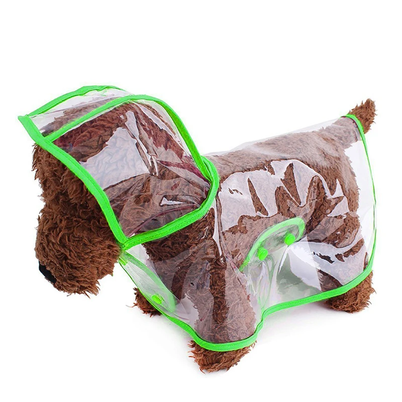 Wholesale Custom Transparent PVC Dog Clothes Pet Accessory Outdoor Dog Raincoat